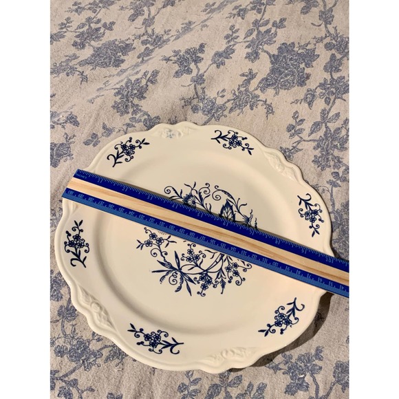 Vintage Dinner Plate Dresden Imperial Blue Dinnerware Homer Laughlin China - Picture 6 of 6